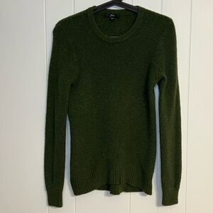 J.Crew Green sweater‎ nylon, merino wool, and alpaca blend Size XXS